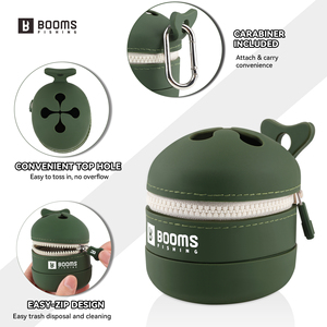 Booms Fishing ST2 - Contenedor Plegable de Silicona para Residuos de Pesca, Cubo de Basura Portátil para Líneas de Pesca, Taza para Desechos para Pescadores - Product Image 4