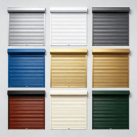 Porte à enroulement industrielle en aluminium résistante au vent, à grande ouverture, avec un design minimaliste pour les supermarchés et les entrepôts extérieurs