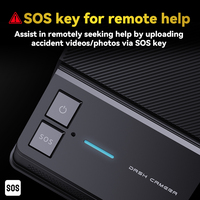 Caméra embarquée CV050-4G LTE version globale avec streaming multimédia 2K+720P, WiFi, SOS, aide à distance, 128 Go, surveillance de stationnement