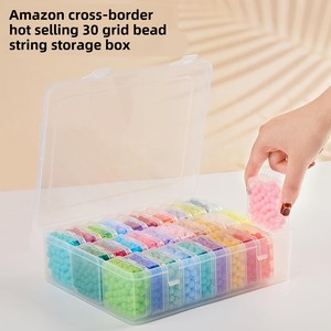 Caja de almacenamiento moderna de 30 rejillas, organizador de cuentas hecho a mano para <span class=keywords><strong>Amazon</strong></span> Cross-Border Hot para <span class=keywords><strong>Amazon</strong></span> 30-Grid Plastic Box - Product Image 2