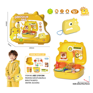 Ensemble de sacs à dos Lucky Toys pour enfants, thèmes dinosaures de dessins animés, <span class=keywords><strong>maquillage</strong></span>, cuisine et desserts de restauration rapide, en plastique, pour jeu d'imitation - Product Image 5