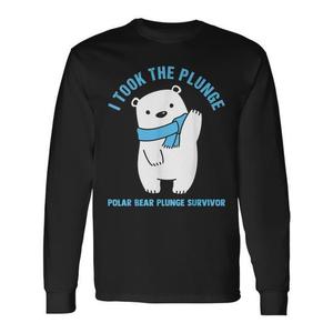 T-shirt a maniche lunghe Polar Plunge Polar Bear I Took The Plunge Survivor - Product Image 2