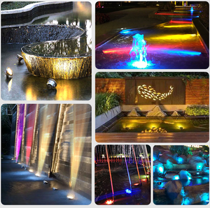 Projecteur sous-marin IP68 d'usine, 12V RGB, 304SS, étanche, <span class=keywords><strong>LED</strong></span> coloré pour la décoration de paysages aquatiques, fontaines, piscines - Product Image 4