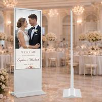 Pantalla Digital LCD de Señalización para Interiores de 32, 43, 50, 55 y 65 Pulgadas, con Soporte de Pie, para Centros Comerciales, Hoteles y Tiendas Minoristas, Funcionamiento 24/7