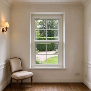 Fenêtre à double ouverture inclinable en PVC 82, longue durée de vie, construction résistante aux intempéries, adaptée aux balcons et aux fenêtres domestiques. - Product Image 2