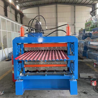 Machine de formage de tuiles de toiture en acier coloré à triple couche, profil multiple, pour tôles métalliques