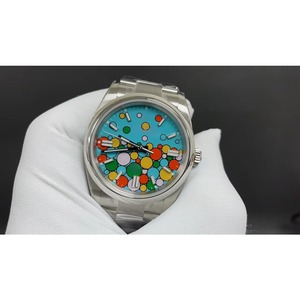 Montre mécanique suisse en verre saphir bleu lumineux, design anti-traces de doigts avec un savoir-faire supérieur de première qualité - Product Image 3