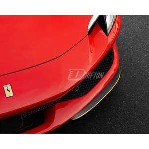 Tailormade Carbon Fiber Front <b>Splitters</b> <b>Lip</b> For Ferrari 296 GTB & GTS 2021-2025 NOVIT Style - Product Image 5