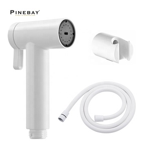 PINEBAY 2024 новые продукты, туалет, набор из трех предметов, набор аксессуаров для ванной, Душевые системы, белый АБС-пластиковый распылитель для биде - Product Image 1