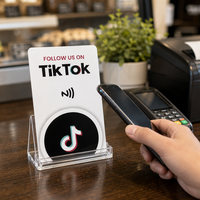 Carte de commentaires Google avec code QR programmable, NTAG213 NFC 13,56 MHz, étanche et résistante aux intempéries