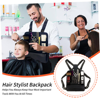Sac à Dos Poitrine pour Outils de Coiffure Professionnels Accessoires de Coiffage Fonctionnels Sacoche de Rangement pour Coiffeur