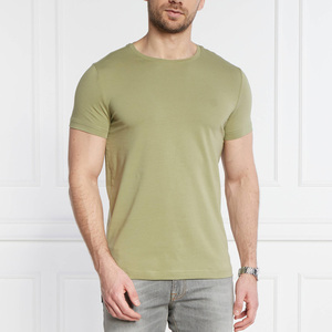 T-shirt Homme Premium 100% Coton Uni Coupe Slim Anti-Plis Haute Qualité pour Impression Sérigraphique Logo Personnalisé Grandes Tailles - Product Image 3