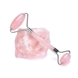 Equipos médicos de la piel belleza, adelgazamiento, masaje de cuarzo rosa jade rodillo para la cara - Product Image 2