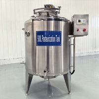 Pasteurisateur en acier inoxydable, cuve de pasteurisation, pasteurisateur à refroidissement - 100L 300L 500L 1000L pour lait, jus, œufs, liquides, sauces