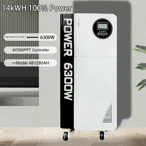 Sistema de Energía Solar Híbrido Fuera de la Red de 110V/220V, Precio de Fábrica, 5kW, 6kW, 10kW, Batería Lifepo4, Estación de Energía Solar Portátil - Product Image 3