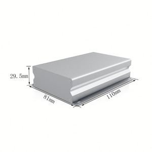 Caja de control electrónico de aleación de aluminio extruido mecanizado CNC EBM, protección IP54, recubrimiento en polvo, potencia personalizable - Product Image 1