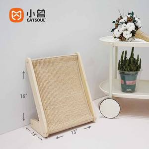 Consegna rapida giocattoli per animali da compagnia a forma di L Scratch Pad per gatti Sisal letto antigraffio Eco Friendly in porta - Product Image 2
