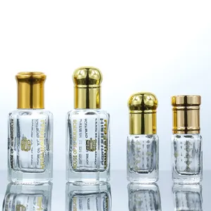 3ml Fancy Crystal Attar Oud aceite perfume Tola botella 6ml 12ml árabe lujo Oud Perfume Aceite Attar botella