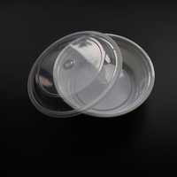 Vente en gros de bento jetable pour restauration rapide bol en plastique avec couvercle boîte à emporter personnalisée pour le camping en PP pour micro-ondes