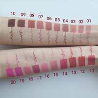 Nouveautés Crayon à lèvres mat OEM Multicolores Imperméable Vegan Crayon à lèvres mat Crayon à lèvres à label privé Facile à colorer Crayon à lèvres crème