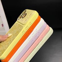 Coque de protection antichoc à motif léopard scintillant avec caméra intégrée pour iPhone 17 16 15 14 13 12 Pro Max