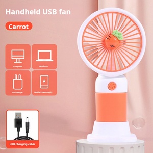 Dễ Thương Trái Cây Phim Hoạt Hình Thiết Kế Nhỏ Mini Fan Có Thể Sạc Lại Xách Tay Mini Fan Nhựa Mini Cầm Tay Fan - Product Image 2