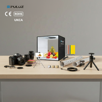 Produit très vendu : Boîte photo PULUZ, boîte à lumière portable PULUZ 40 cm, studio photo USB avec toiles de fond pour la photographie