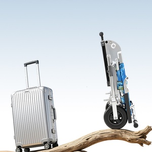 Silla de Ruedas Manual Ligera Plegable para Personas Mayores, Ideal para Viajes <span class=keywords><strong>en</strong></span> Avión y Transporte - Product Image 6