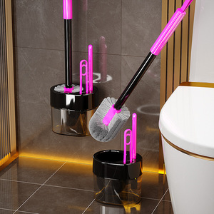 Kaiyoujie Toilet Brush <b>Set</b> Long Handle Wall Mounted No Drill Ergonomic Design For <b>Bathroom</b> Cleaning - Product Image 1