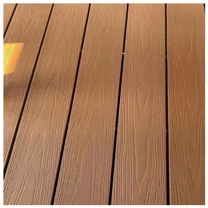 Square hole round hole non-slip wood plastic flooring outdoor dock wood plastic composite flooring