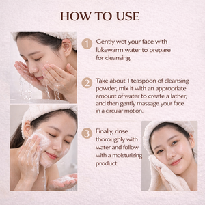 Limpiador Facial Suave Iluminador con Enzimas de Arroz Transfronterizo 50g con Ceramida, Empaque Neutro - Product Image 6