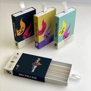 Du Lịch-Kích thước giấy các tông kéo ra ngăn kéo hộp tùy chỉnh Hộp Thuốc Lá 5 cái Vua kích thước trước CuộN nón gói hộp với dây rút - Product Image 1