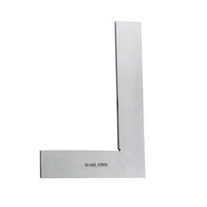 Aço carbono Machinist Square Wide Seat Square 90 Right Angle Ground Hardened Steel Angle Ruler