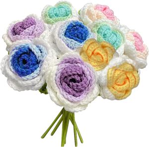 Ramos de Flores de Ganchillo Tejidas a Mano con Hilo de Lana para Pascua, Graduación, Año Nuevo Chino, Acción de Gracias, Día de San Valentín - Product Image 1