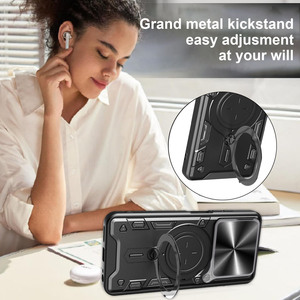 เคสโทรศัพท์ tecno <span class=keywords><strong>Spark</strong></span> Go 2025ป้องกันการกระแทกกล้องสไลด์เคสฝาหลังป้องกันการกระแทกสำหรับ POP 9 4G ห่วงแม่เหล็ก POP8ทนทาน - Product Image 3