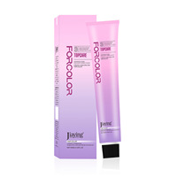 Crème colorante pour cheveux semi-permanente de qualité supérieure JiaYing - Douce pour les cheveux, faible teneur en ammoniaque, sans décoloration nécessaire, couvre les cheveux gris, utilisation à domicile