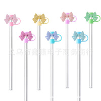 Mignon 10mm Arc Paille Topper Silicone Paille Conseils Couvre Cap pour Tasse 30 & 40 Oz Gobelets