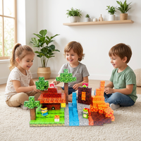Vente chaude Éducatif 3D Magnétique En Plastique Blocs De Construction Bloc Ensemble Décompression Puzzle Jouets Cube