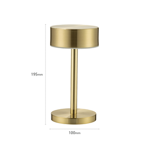 Lámpara de Mesa Inalámbrica Recargable de Aluminio al por Mayor, con Clasificación IP54, Control Remoto, Elegante Pieza de Decoración para Dormitorio - Product Image 1