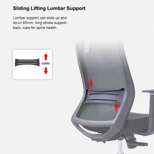 Sillas de <span class=keywords><strong>espacio</strong></span> de trabajo <span class=keywords><strong>CO</strong></span> Silla de escritorio giratoria de malla Silla DE ORDENADOR DE OFICINA ajustable - Product Image 5