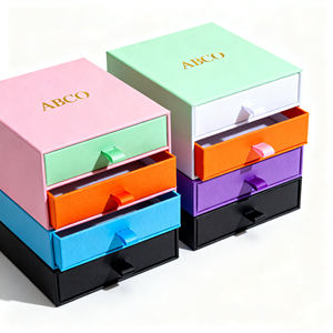 Caja de regalo con cajón deslizante de <span class=keywords><strong>manga</strong></span> extraíble rígida de papel de cartón con logotipo impreso personalizado de lujo con inserto - Product Image 3