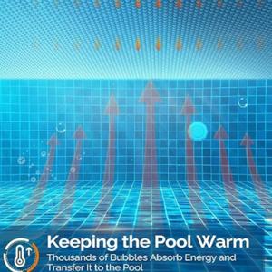 Couvertures solaires 6x12 pieds pour piscine hors sol et enterrée, couvertures solaires pour spa et jacuzzi à bulles, couvertures thermiques résistantes - Product Image 4