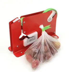 超市金属带袋封颈器食品水果塑料袋封颈器捆扎机