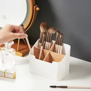 <span class=keywords><strong>Organisateur</strong></span> de télécommande multifonction moderne en plastique, support de télécommande TV pour chambre à coucher, salon, boîte de rangement de bureau - Pour table - Product Image 5