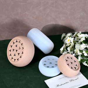 Soporte de tallo de flor en espiral de silicona, flores de silicona, arreglo de flores secas, piezas de decoración del hogar de estilo simple moderno - Product Image 5