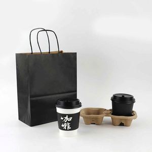 Sac en papier kraft brun pour emporter, avec logo, pour aliments, fournisseur de produits KM Golden Supplier - Product Image 2