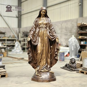 Sculpture religieuse classique TREVI en bronze grandeur nature pour église, service de moulage à la cire perdue sur mesure pour commémoration catholique - Product Image 3