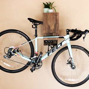 Nuovo Design <span class=keywords><strong>In</strong></span> <span class=keywords><strong>Legno</strong></span> Naturale della bici di montaggio a <span class=keywords><strong>parete</strong></span> rack - Product Image 2