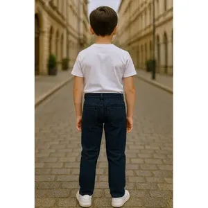 Pantalones Vaqueros para Niños Adrenaline, Lavado Oscuro, Corte Recto, Mezclilla Elástica, Cintura Media, 5 Bolsillos - Product Image 3