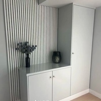 Paneles de Pared Ranurados de WPC Compuesto para Interiores Modernos, Tableros de Techo, Láminas de Plástico con Diseño Corrugado, Paneles de Revestimiento de PVC para Divisiones